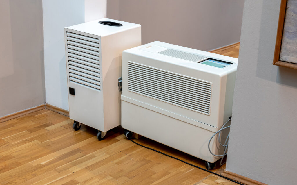 Industrial humidifiers inside house